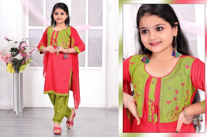 Rakhi 8015 Kids Readymade Girls Wear Catalog